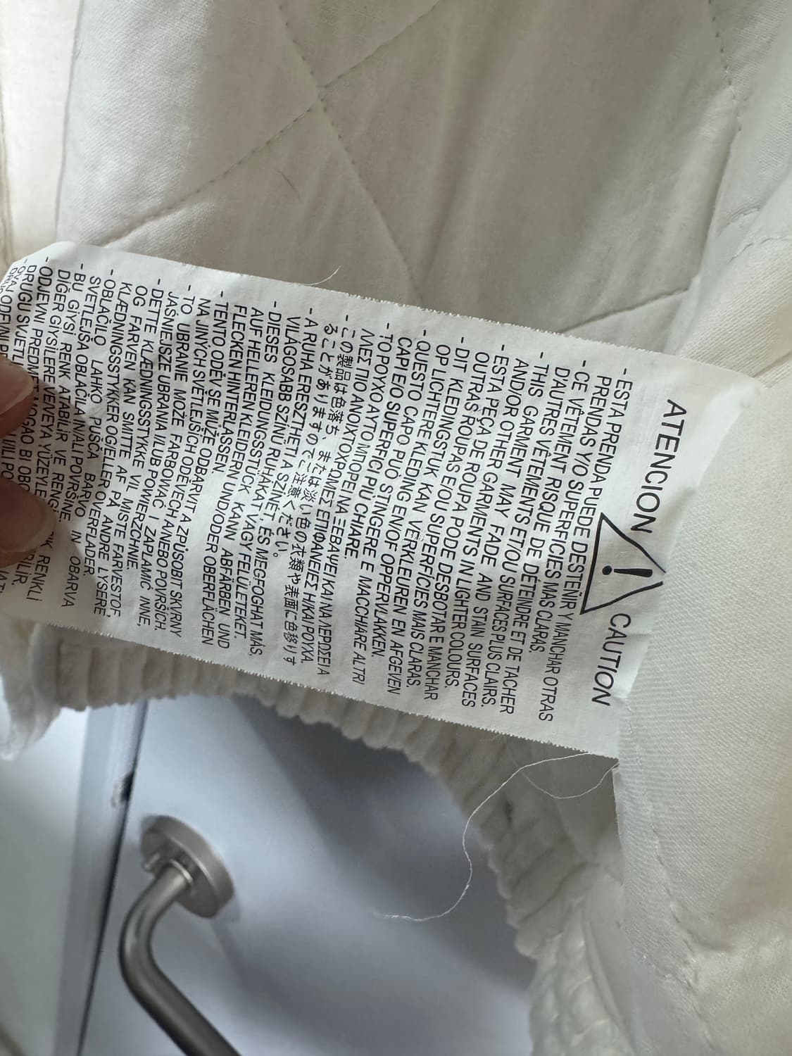 자라 자켓 100사이즈 화이트 골지자켓 상품이미지3