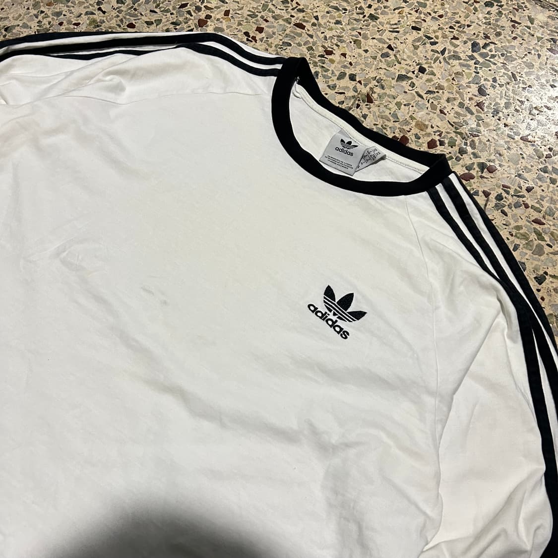 아디다스(ADIDAS)화이트 배선 롱슬리브 상품이미지2