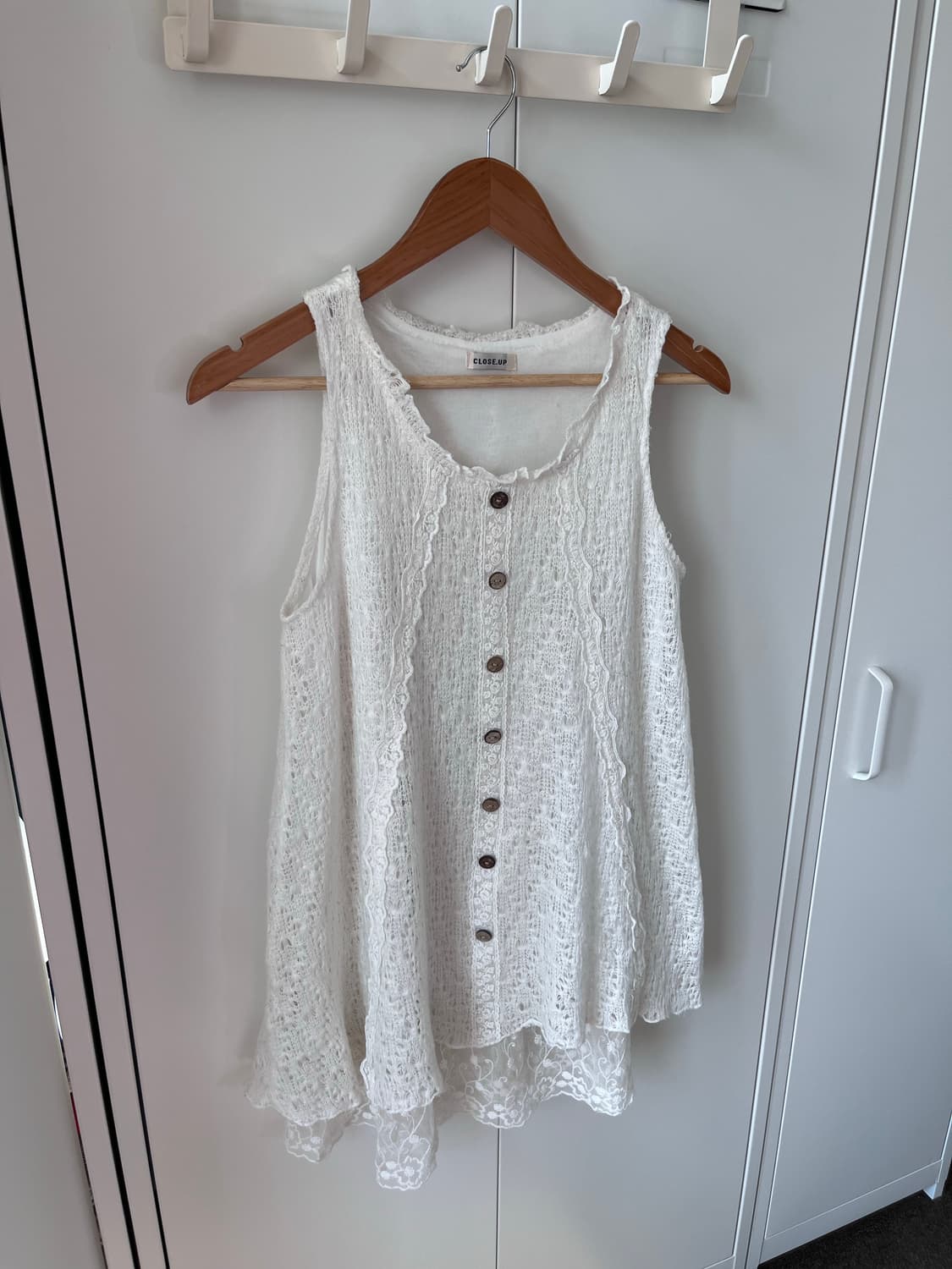 Close up 레이스 크로셰 레이어드 원피스 상품이미지3