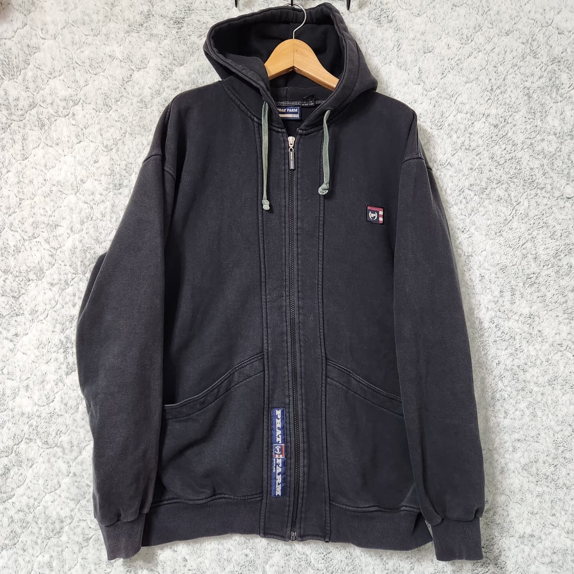 H176 [XL] 팻팜 Phat Farm 올드스쿨 후드 집업 상품이미지1