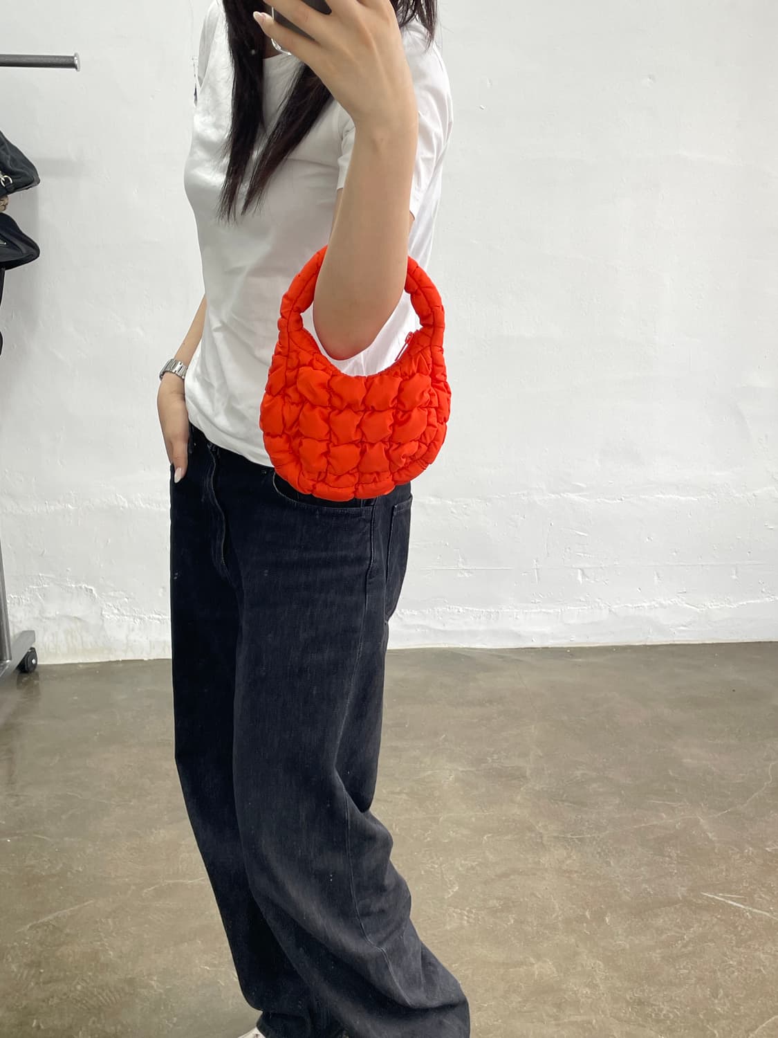 COS 퀼팅 미니백 오렌지 상품이미지4