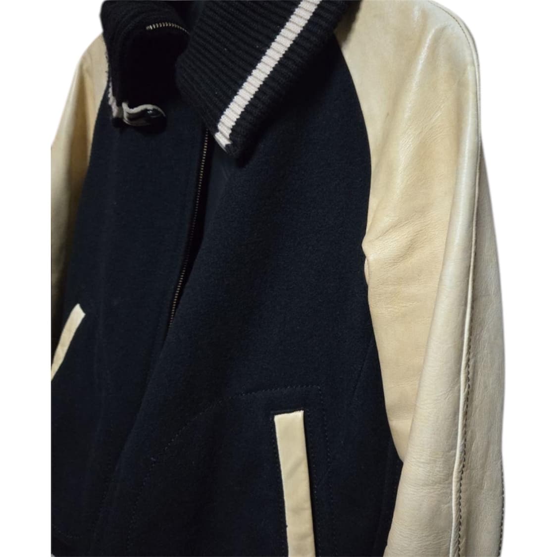 08aw 넘버나인 바시티 자켓 블랙 상품이미지4