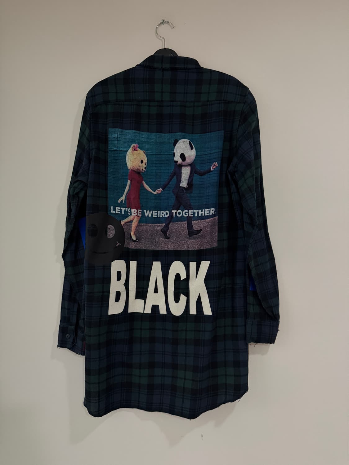 LET'S BE WEIRD TOGETHER. BLACK 체크셔츠 상품이미지1