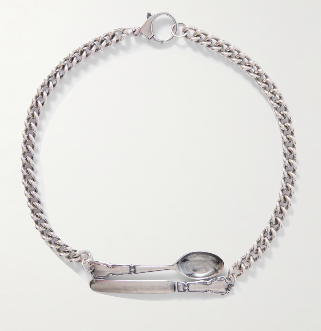 (ERD) Spoon and Knife Silver Necklace 상품이미지1