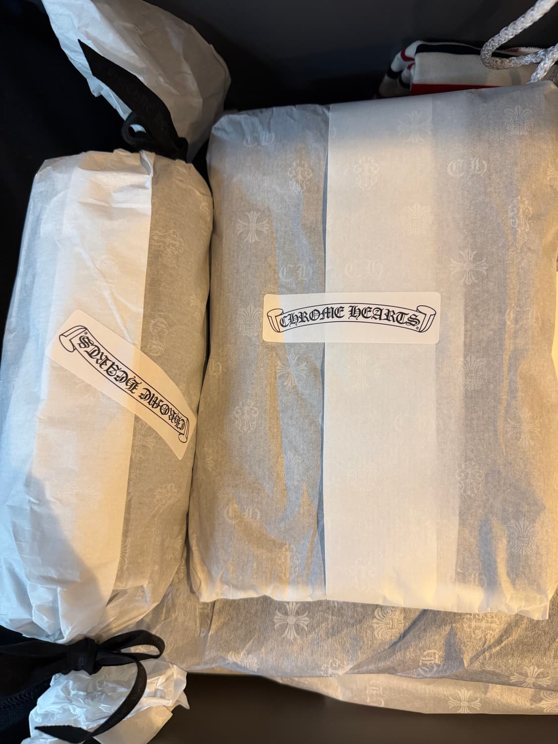 크롬하츠 홀스슈 롱슬리브 티셔츠 블랙핑크 L 새상품 상품이미지3