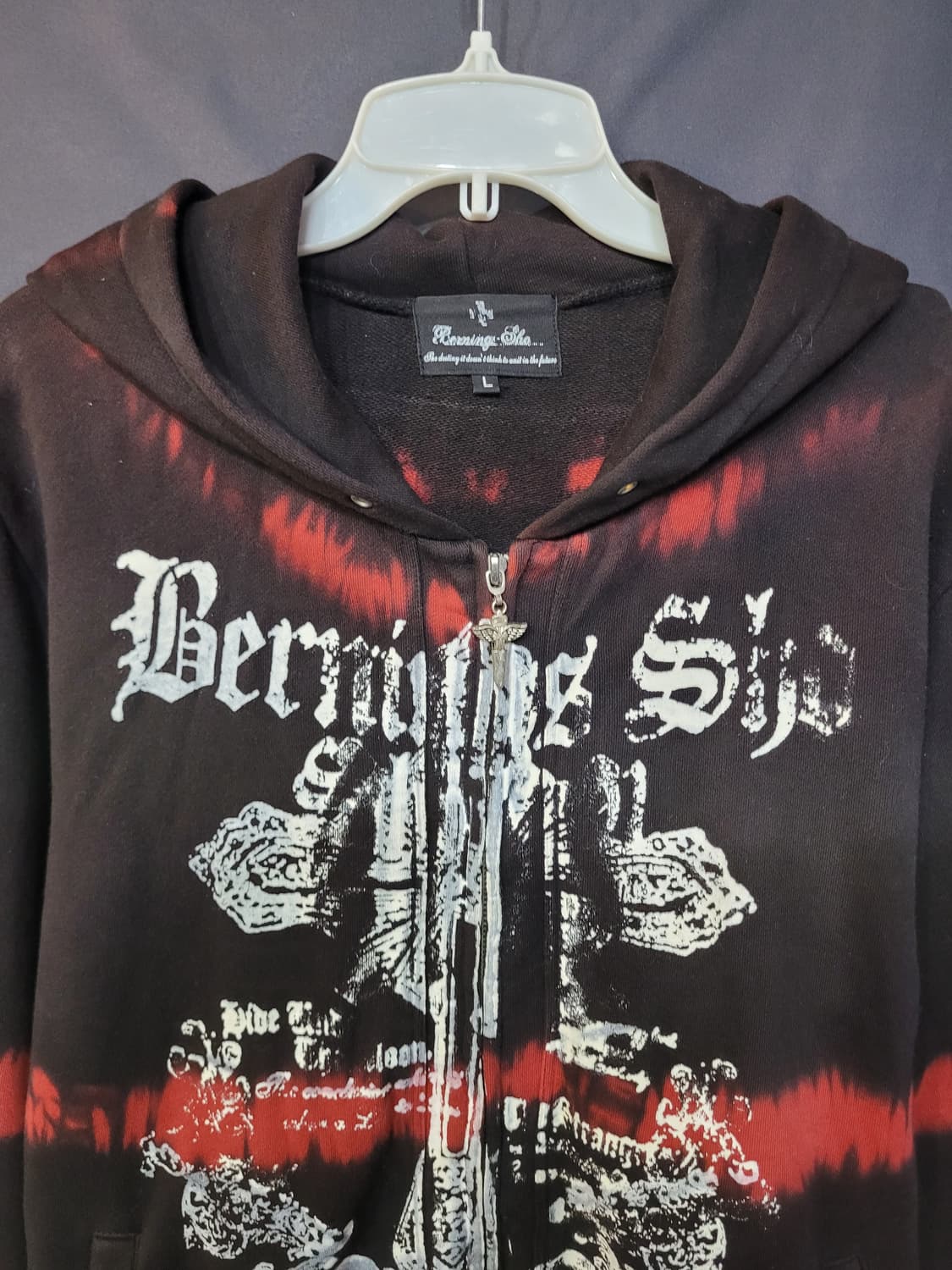 Berning Sho 버닝쇼 빈티지 펑크 후드집업 자켓  상품이미지2