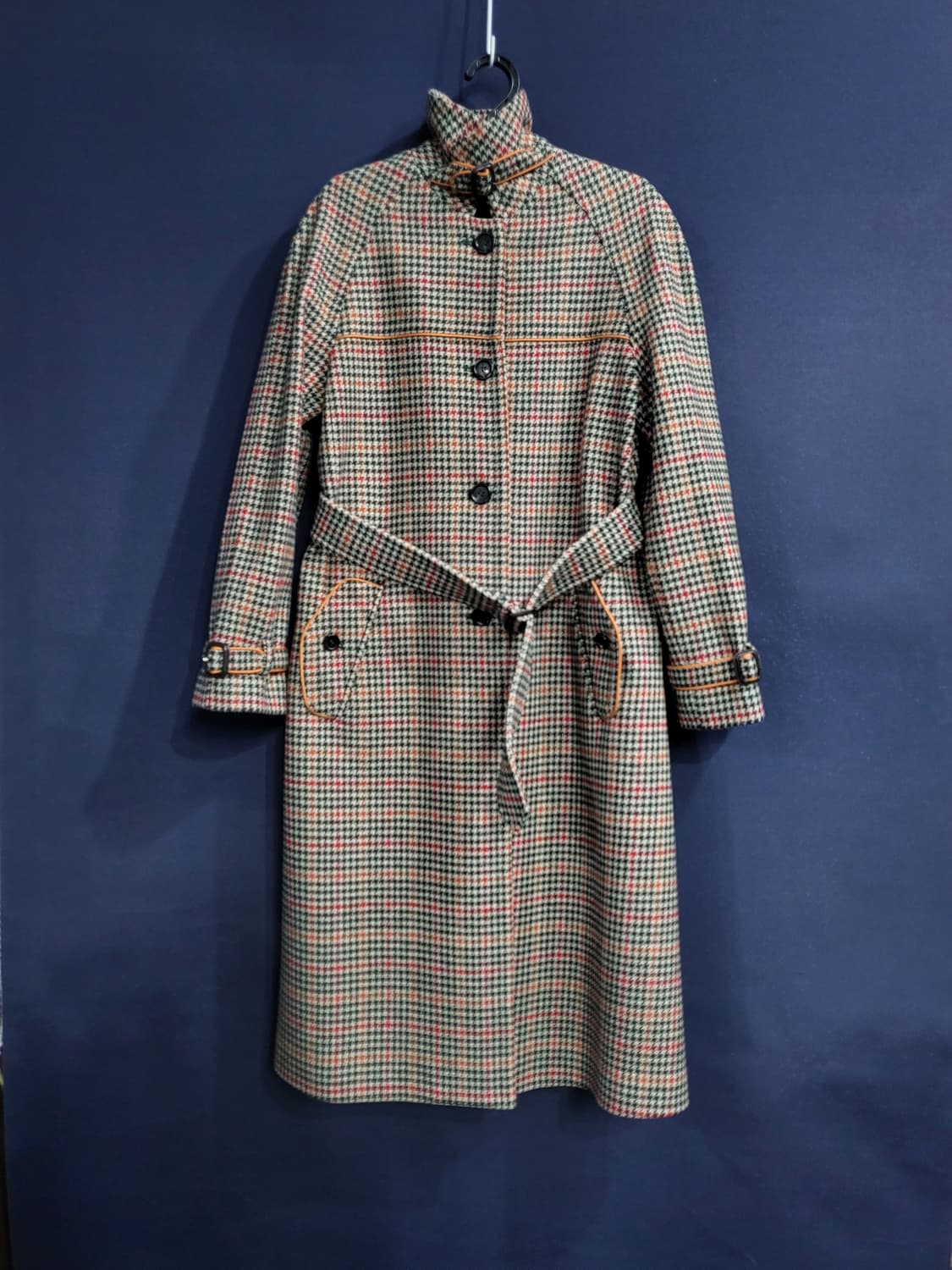 캐시미어 체크 코트 상품이미지1