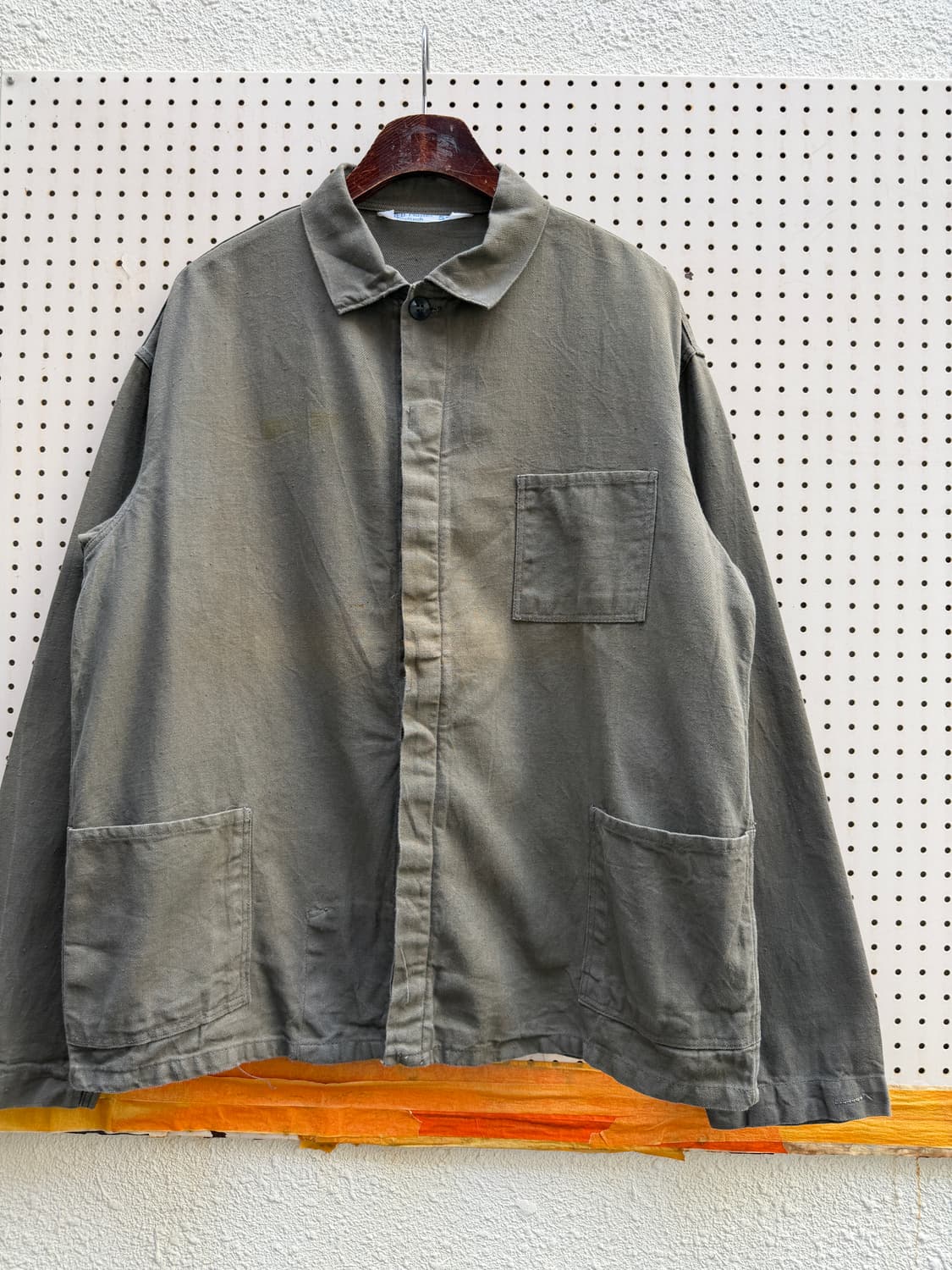 1970s FADED OLIVE KHAKI GERMAN 70s독일워크자켓 상품이미지3