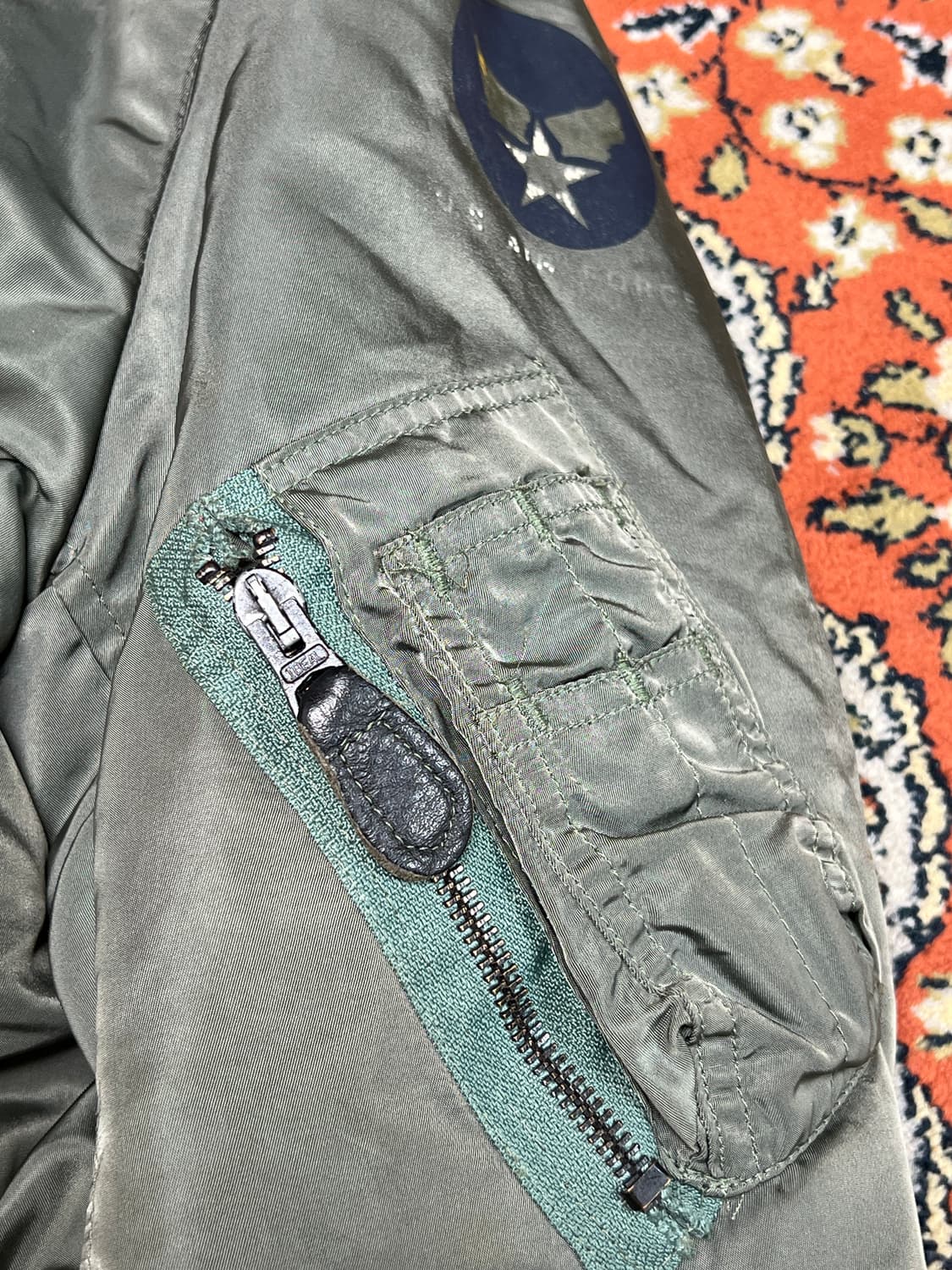 [M] Brents USA 브렌츠 스포츠웨어 빈티지 MA-1 항공점퍼 상품이미지6