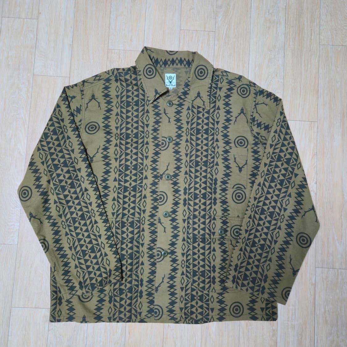 South2 West8 카키 헌팅 셔츠 자켓 상품이미지1