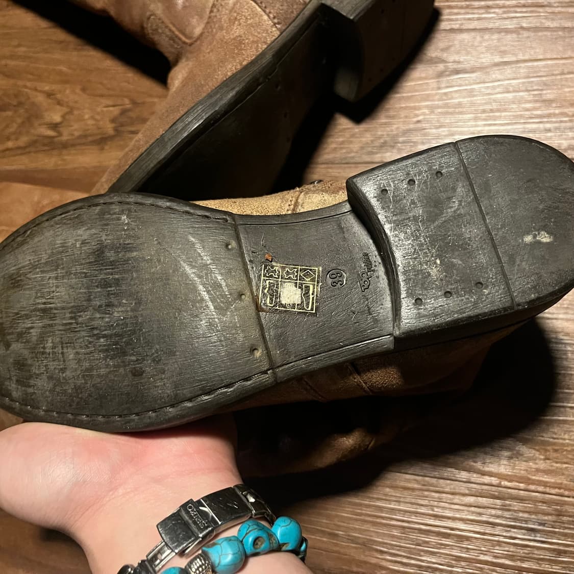 Paola ferri leather western boots 상품이미지5