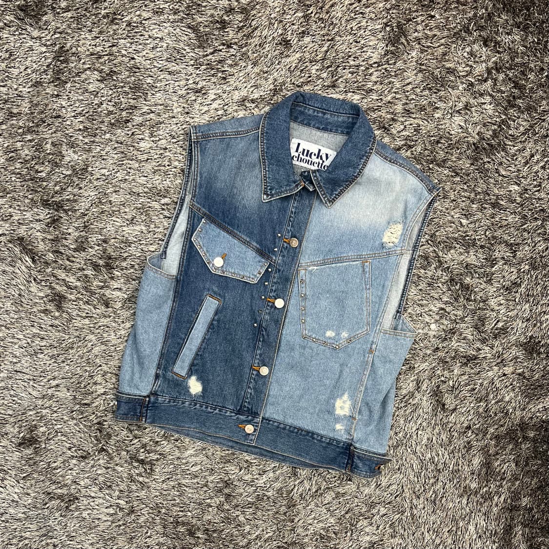 럭키슈에뜨 여성 데님 베스트 (36) 상품이미지1