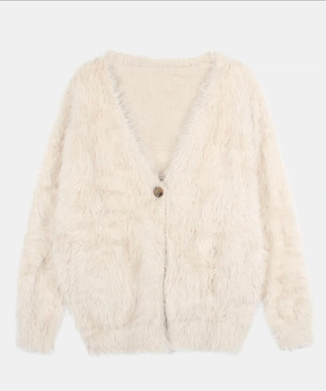 hetherment 헤더먼트 테디 포켓 가디건 아이보리 상품이미지2