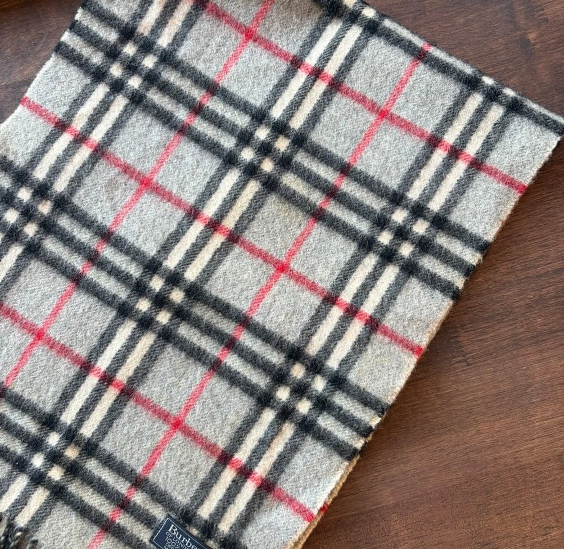 15375 - 버버리 그레이 노바 체크 캐시미어 머플러 (캐시미어 100 상품이미지4