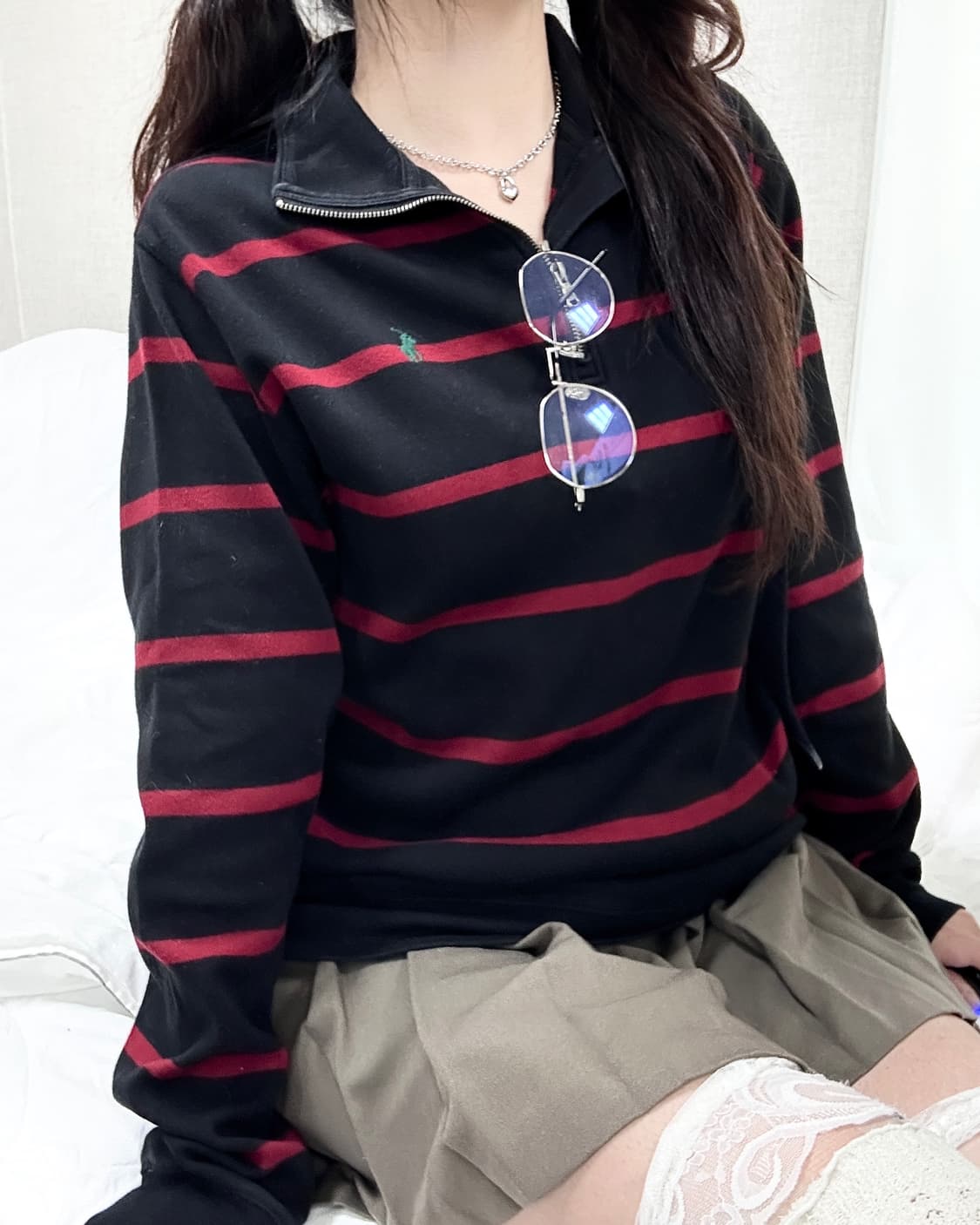 폴로 신형 그린포니 단가라 코튼 반집업 상품이미지4