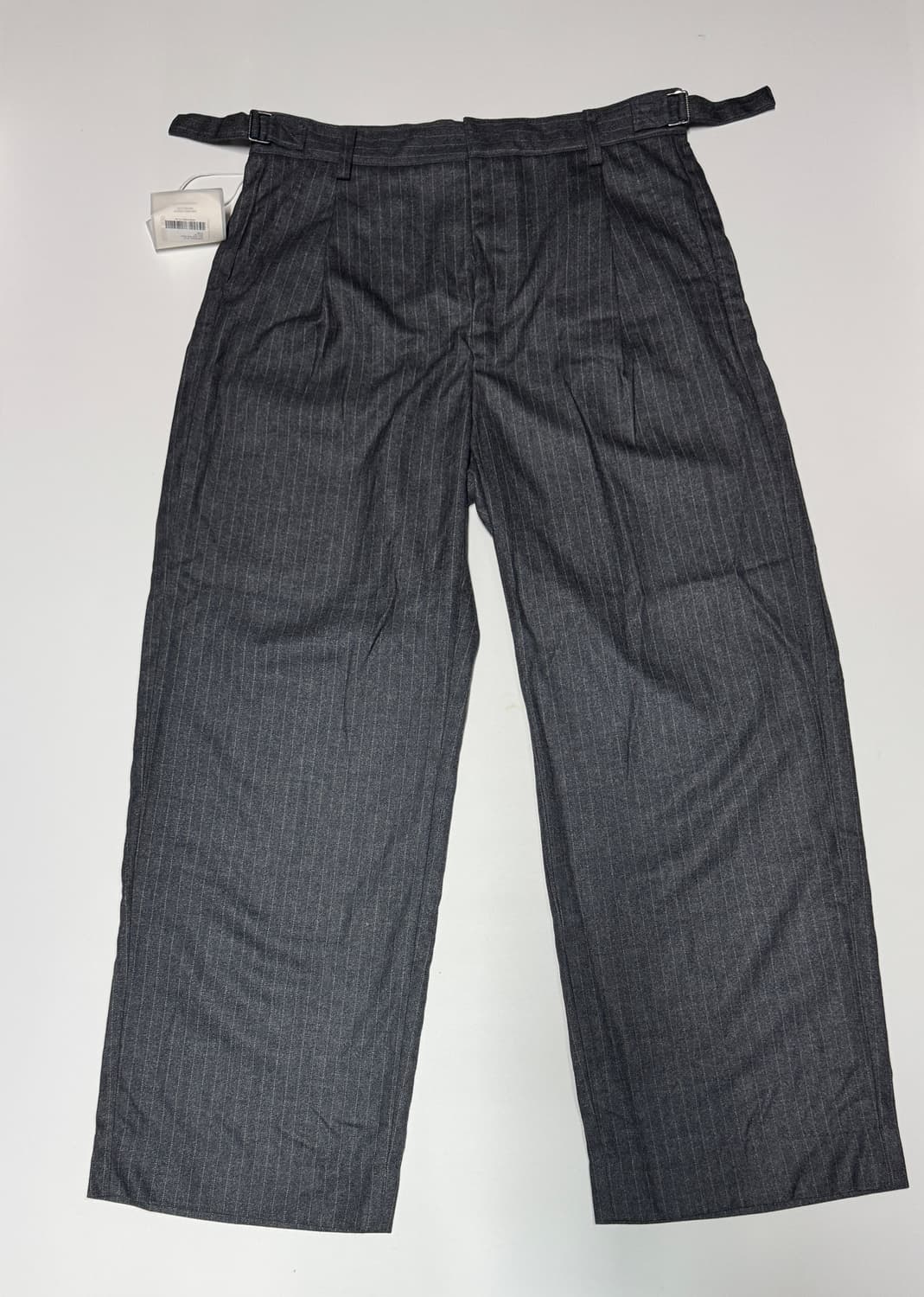 <새상품> 인템포무드 레트로 스트라이프 와이드 슬랙스 XL 상품이미지1