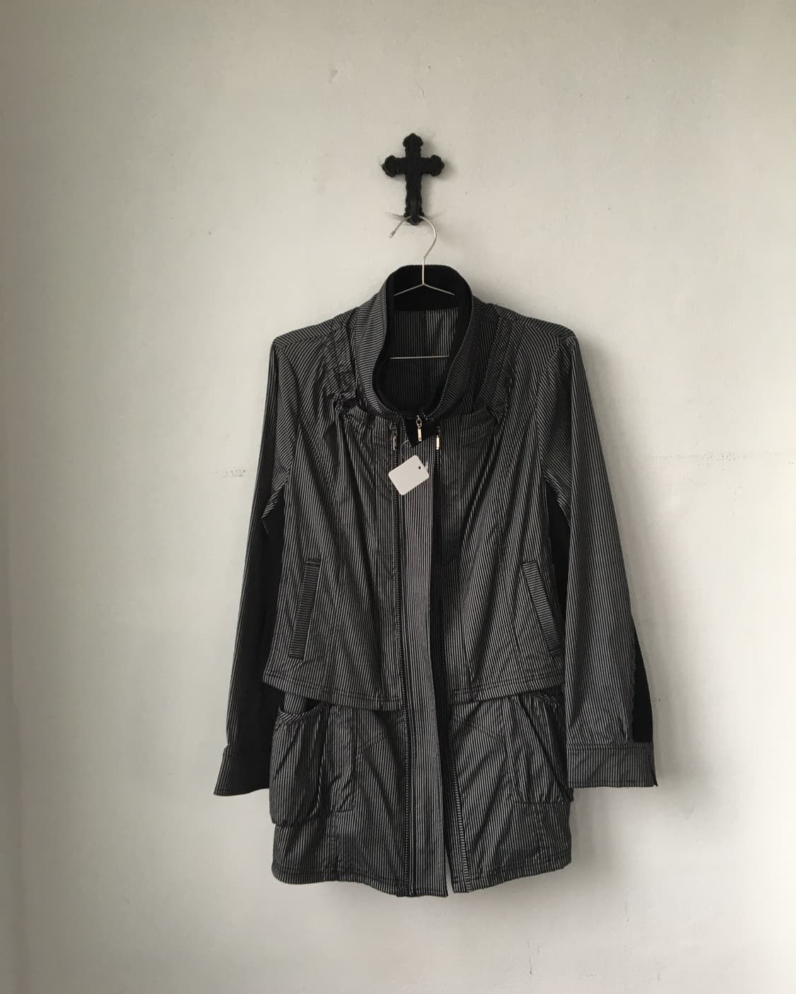 2way stripe pattern vest & jacket 상품이미지1