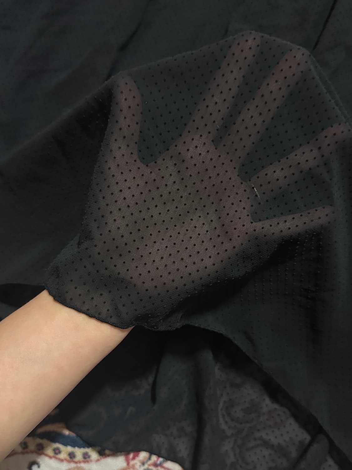 도트 시스루 레이어드 스커트 상품이미지3