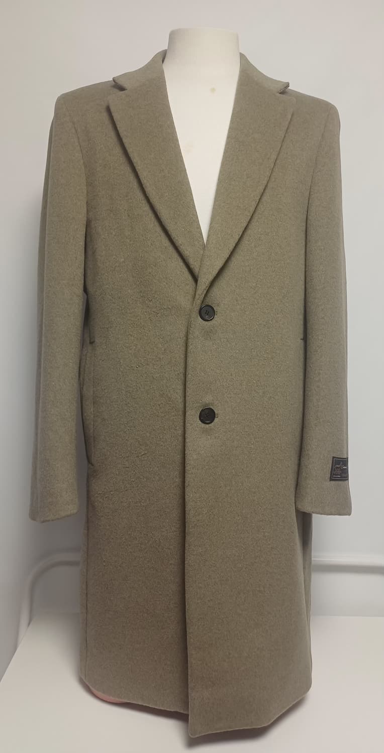 [지오지아] 캐시미어 블렌딩 누빔 싱글 코트 (105/XL) 상품이미지1