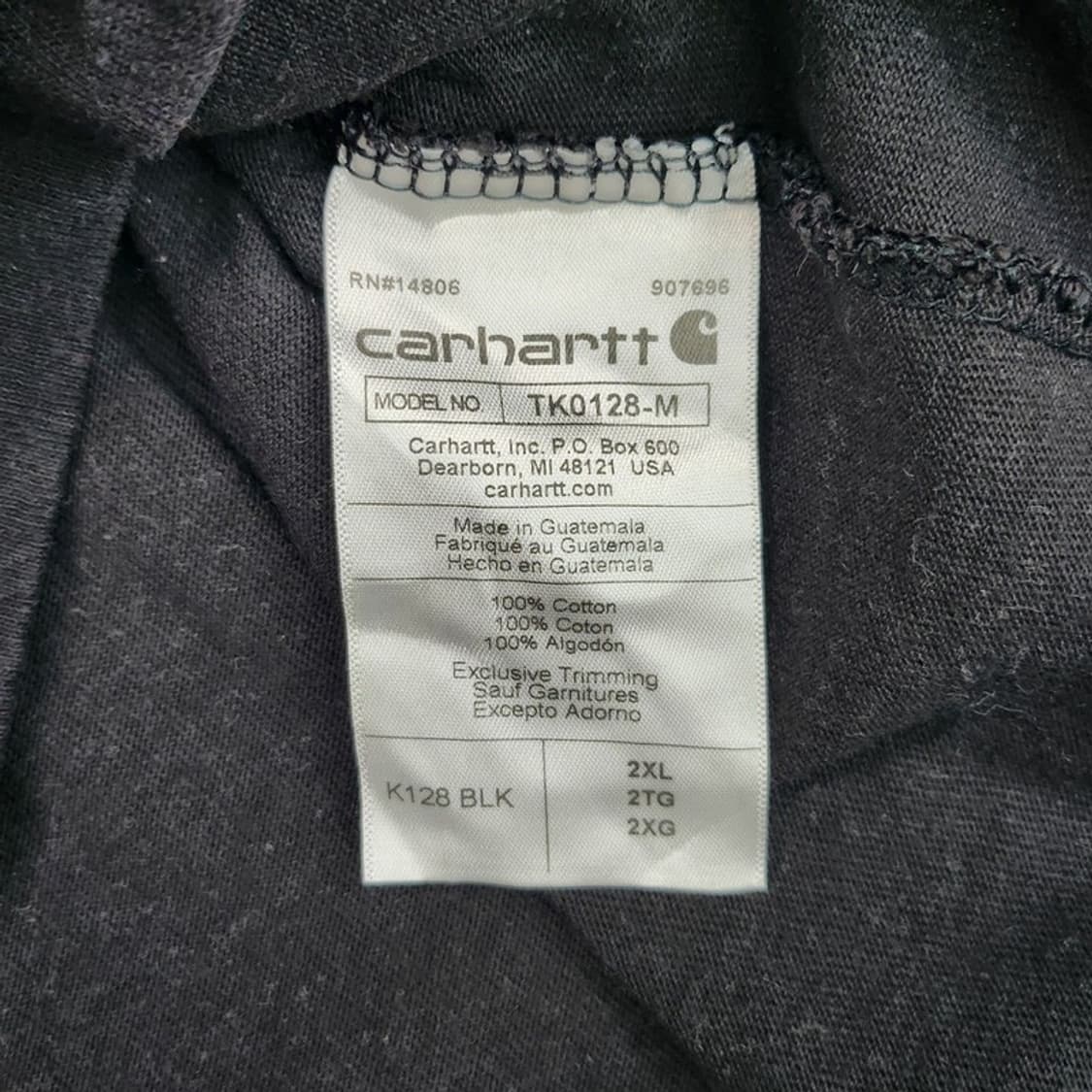 CARHARTT 헨리넥긴팔 티 Men 2XL 상품이미지6