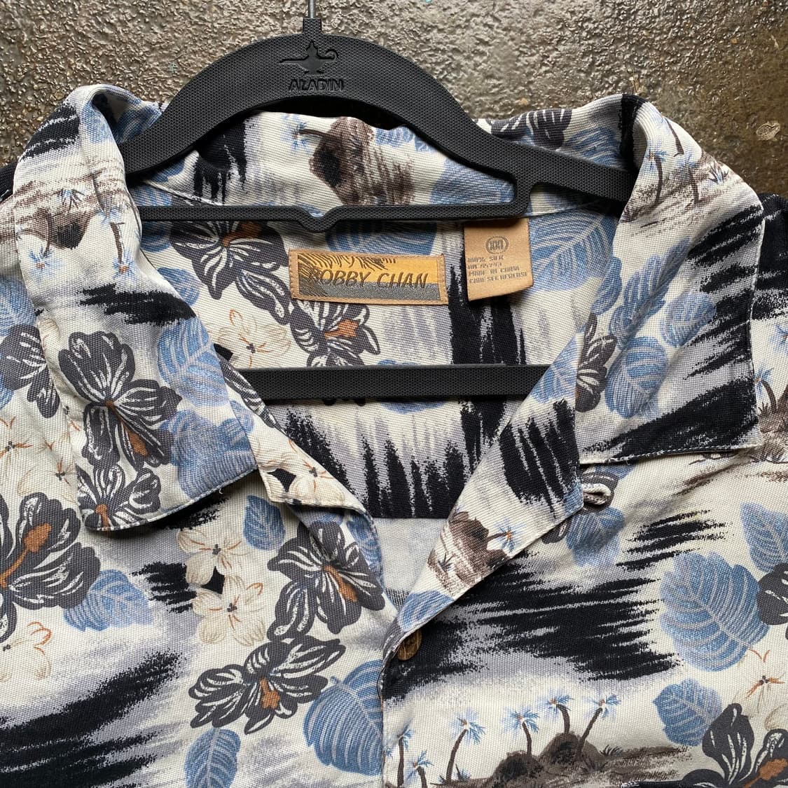 빈티지 플라워 프린트 반팔 셔츠 상품이미지2