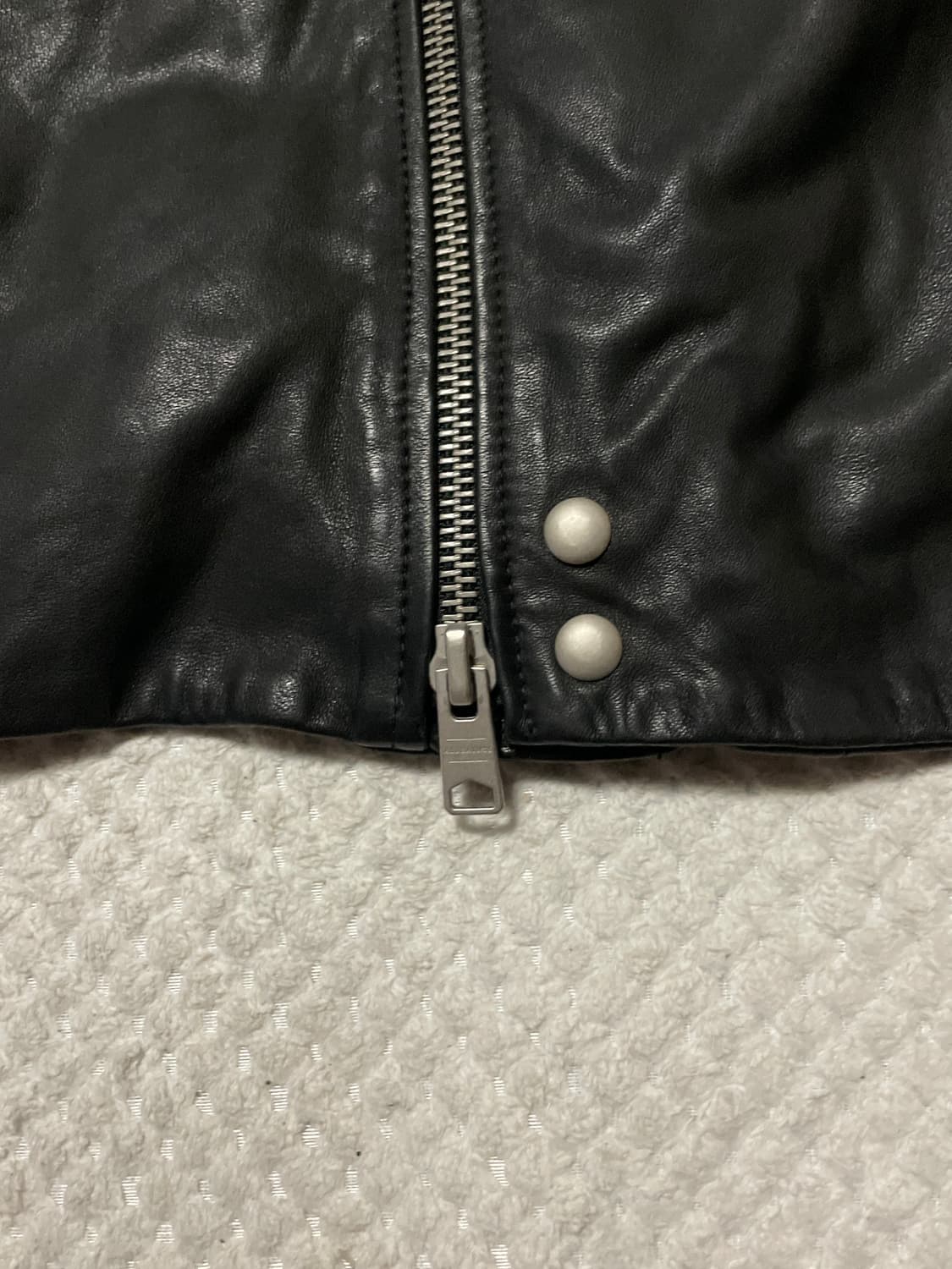 ALL SAINTS 웨스턴 무드 2WAY 양가죽 클라인 바이커 레더  상품이미지5