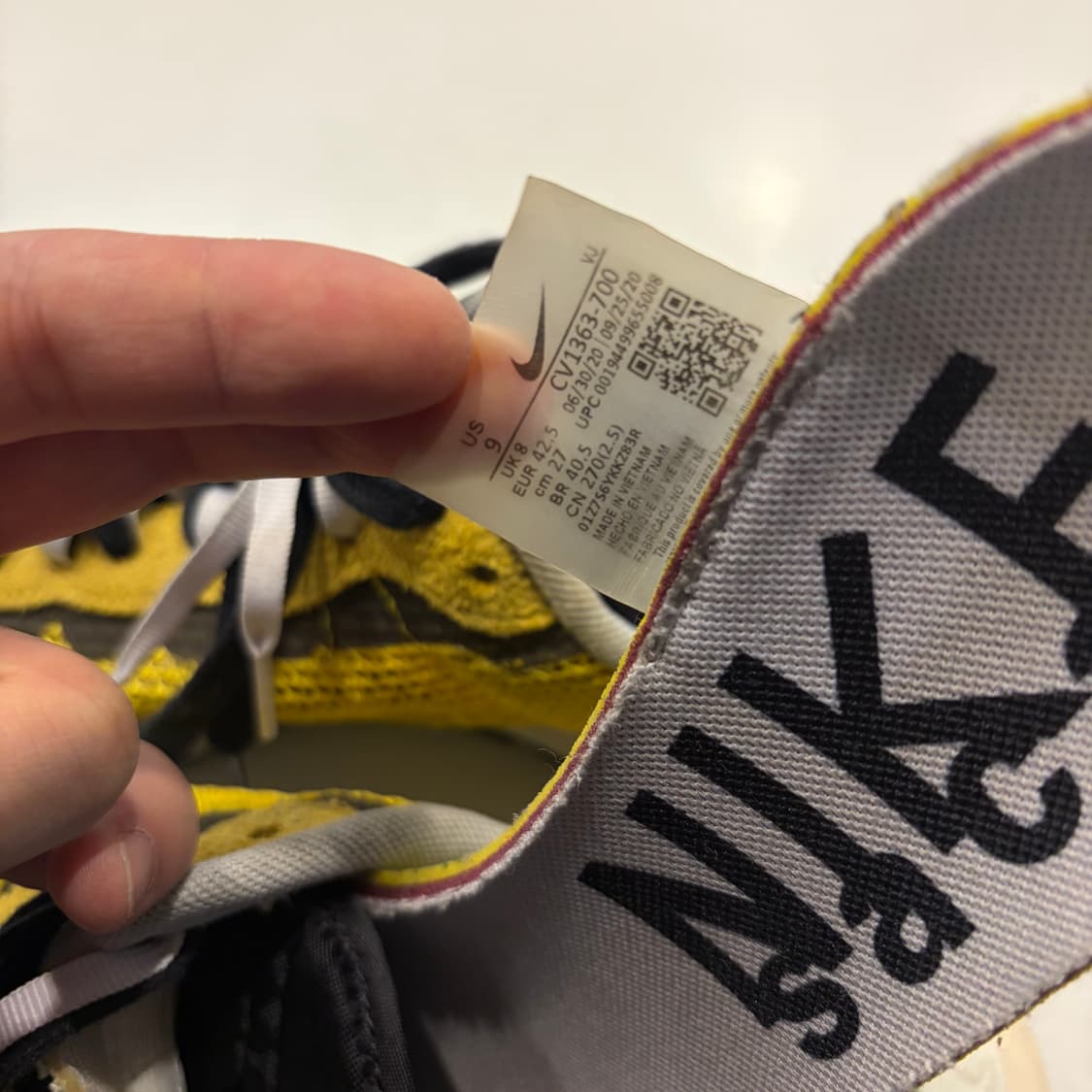 [270] 나이키 사카이 노초 베이퍼와플 옐로우/그린 상품이미지8