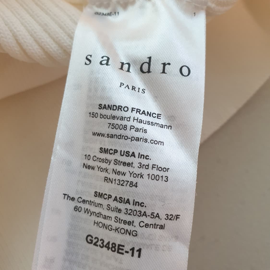 산드로 골지 플라워 쫄쫄이 여성 가디건 상품이미지7