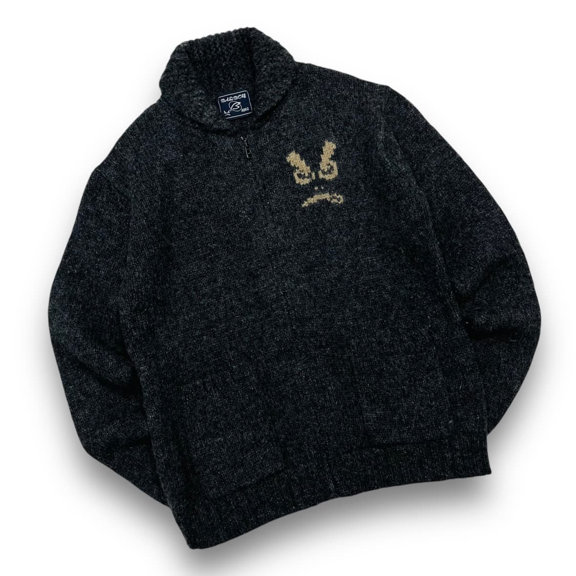 Bad boy 00s logo zip-up knitwear 상품이미지1