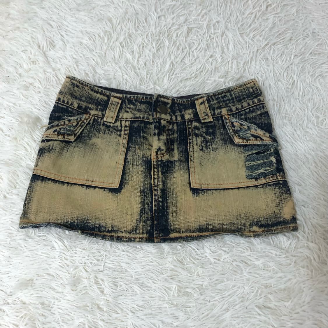 빈티지 워싱 미니 스커트 상품이미지1