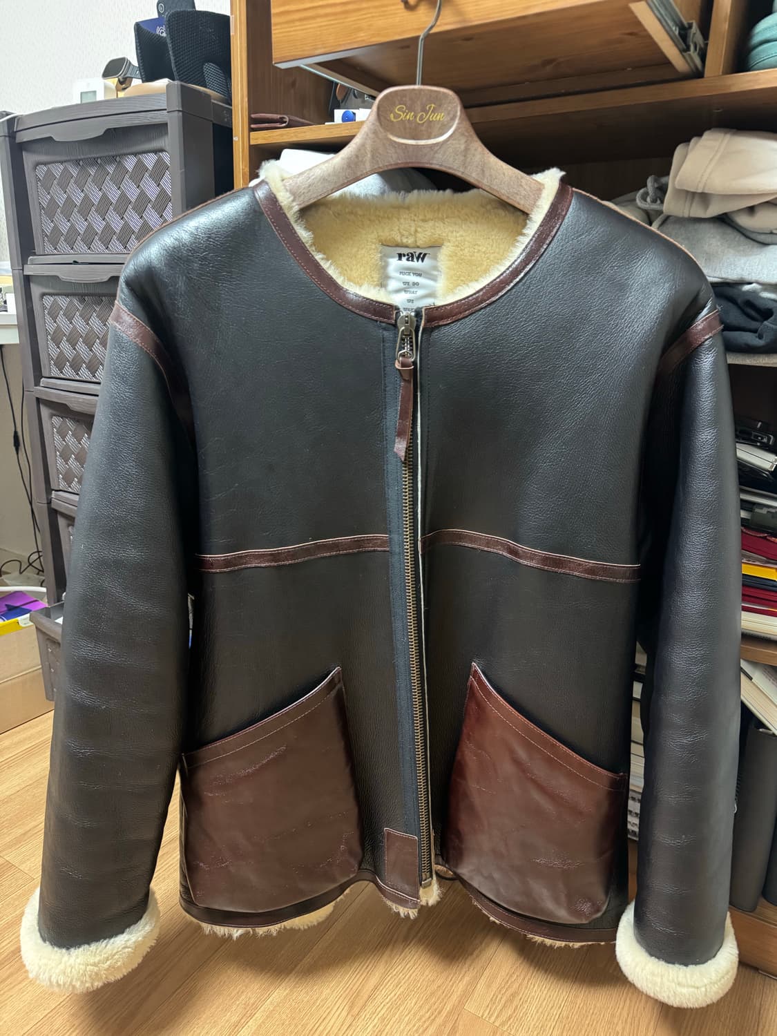 블라인드파일즈 양털 무톤 자켓 무스탕 [2] 상품이미지1