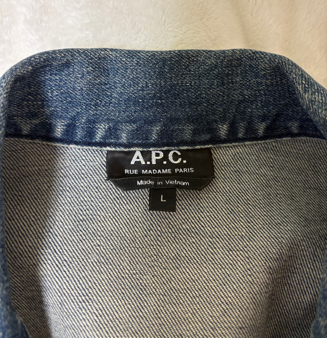 아페쎄 apc 데님 트러커 자켓 중청 / L 상품이미지2