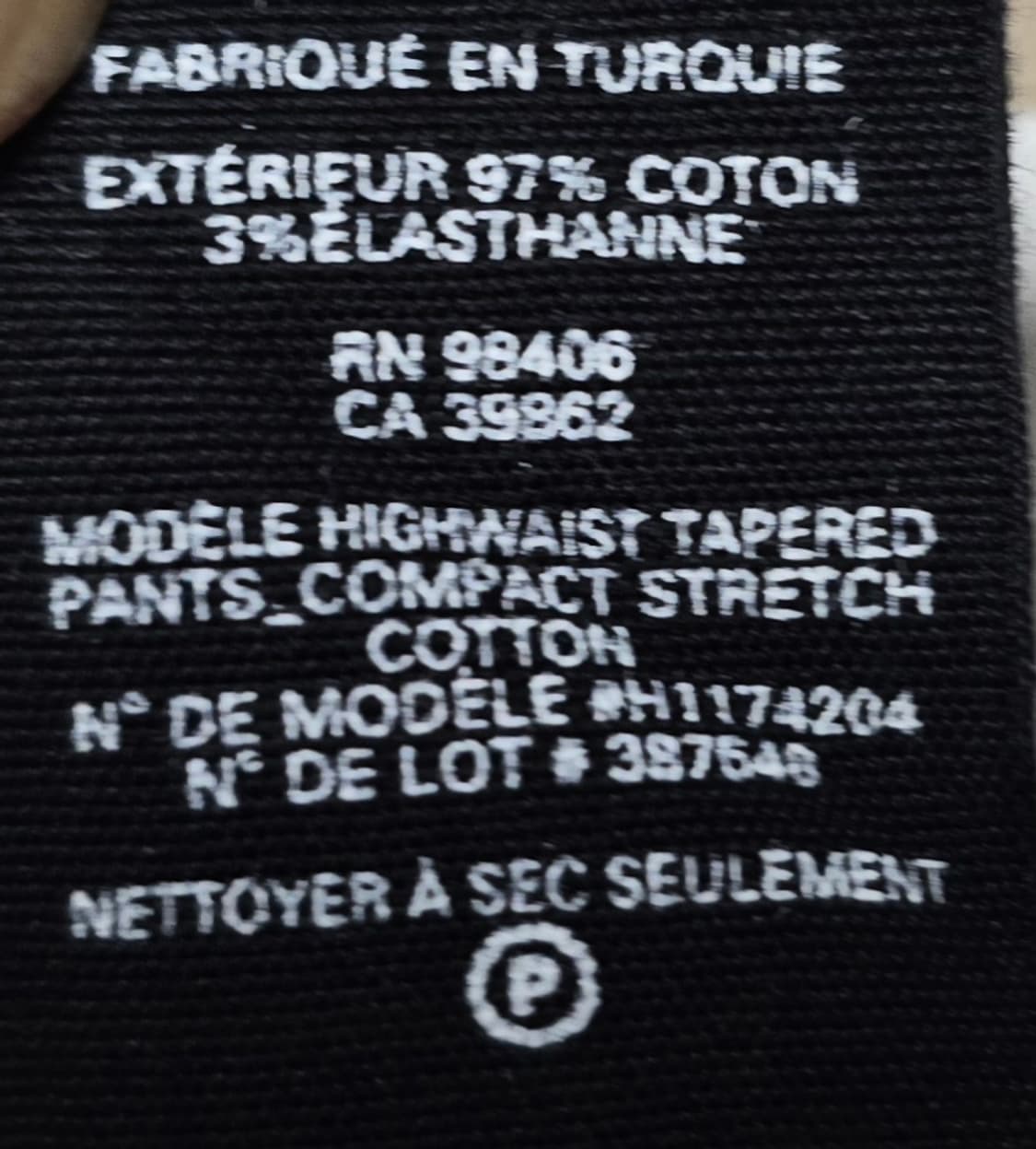 띠어리 테이퍼드 팬츠 베이지 / 32 상품이미지4