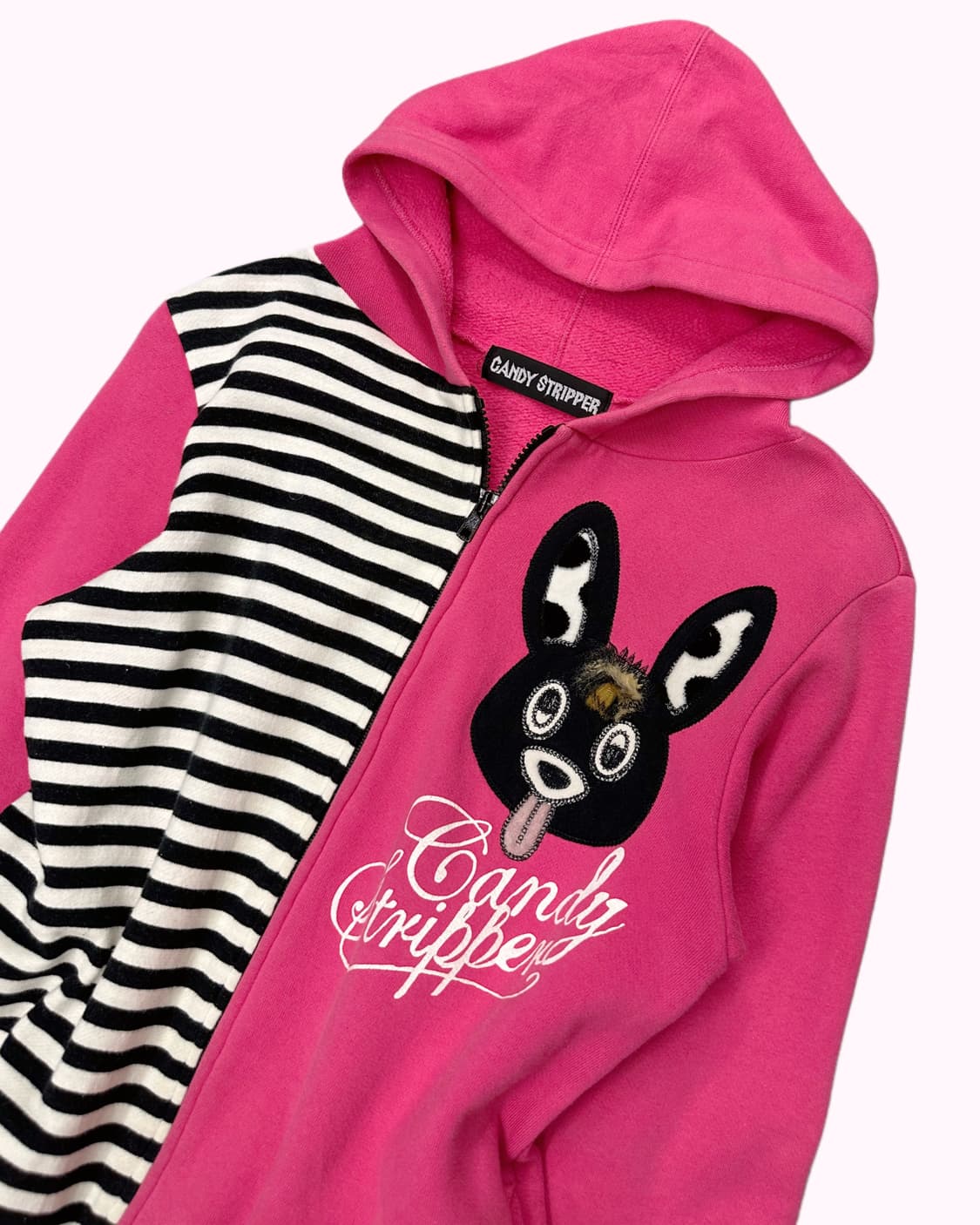 kitsch pink rabbit hood zip-up 상품이미지4