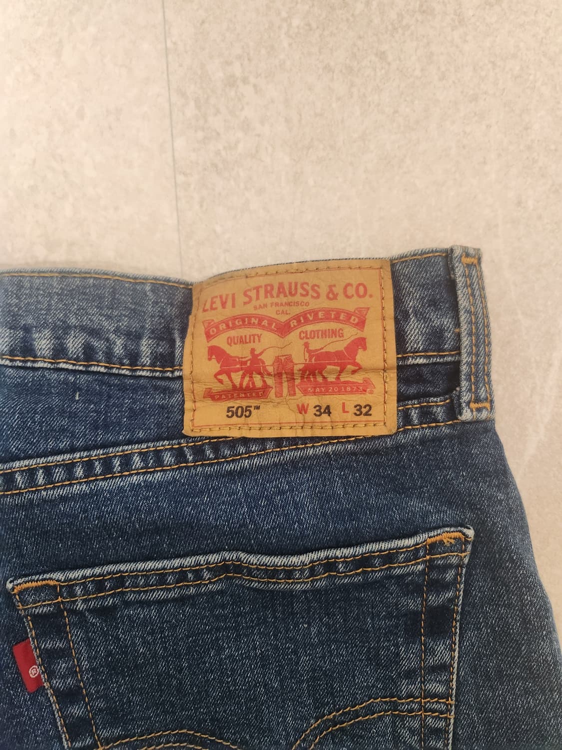 505 리바이스 34x32 새상품 상품이미지3