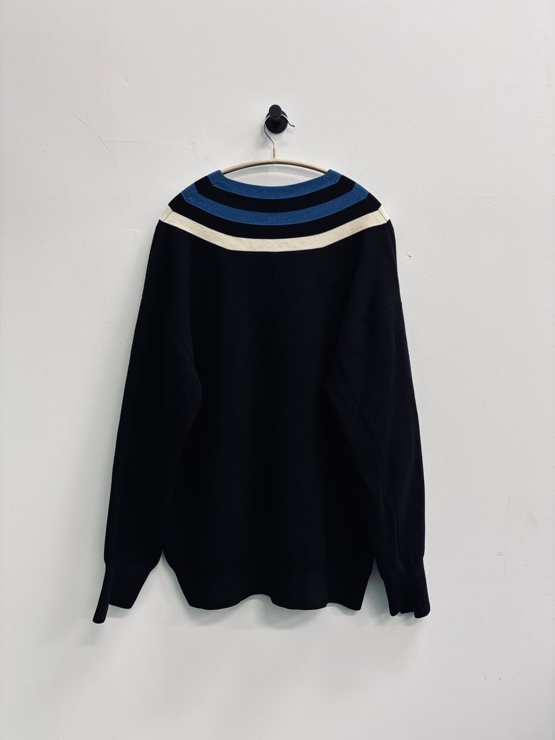 SYSTEM 컬러 배색 브이넥 니트 상품이미지2