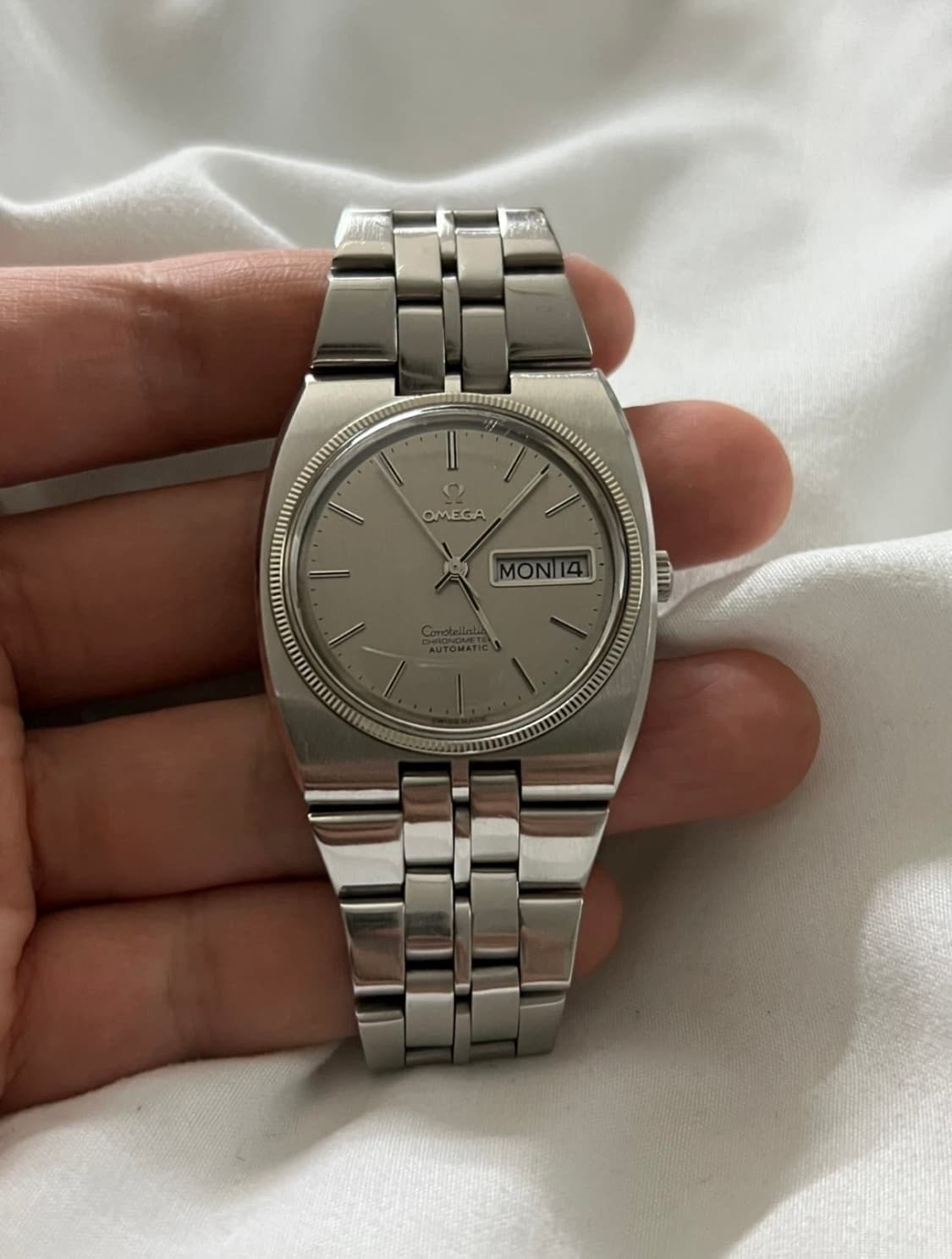 오메가 Constellation 백금베젤 오토매틱 시계 상품이미지2