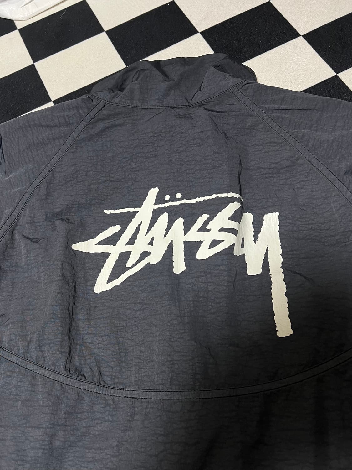 [S] 나이키 X 스투시 바람막이 윈드러너 자켓 오프 느와르 나투시 상품이미지1