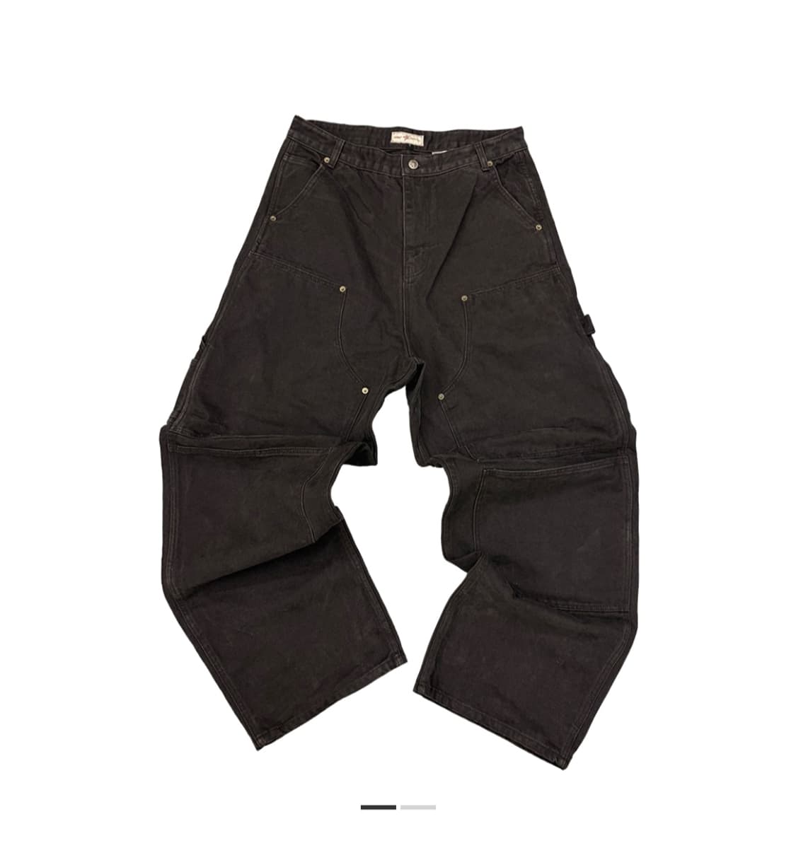 아오이로 커티드 더블니 팬츠 블랙펄 상품이미지1