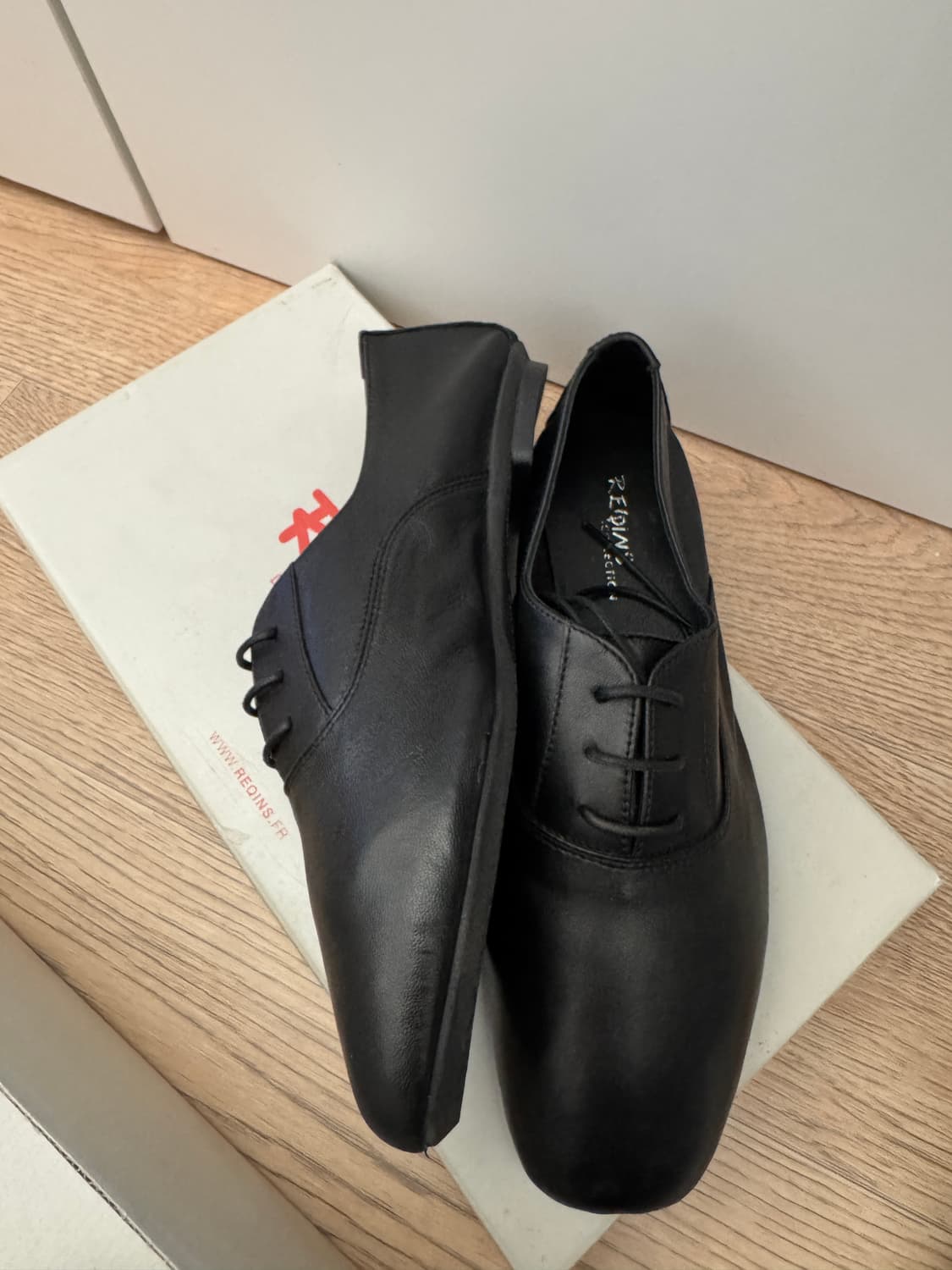 흐꺙 더비 무광 옥스포드 블랙, 화이트 상품이미지3