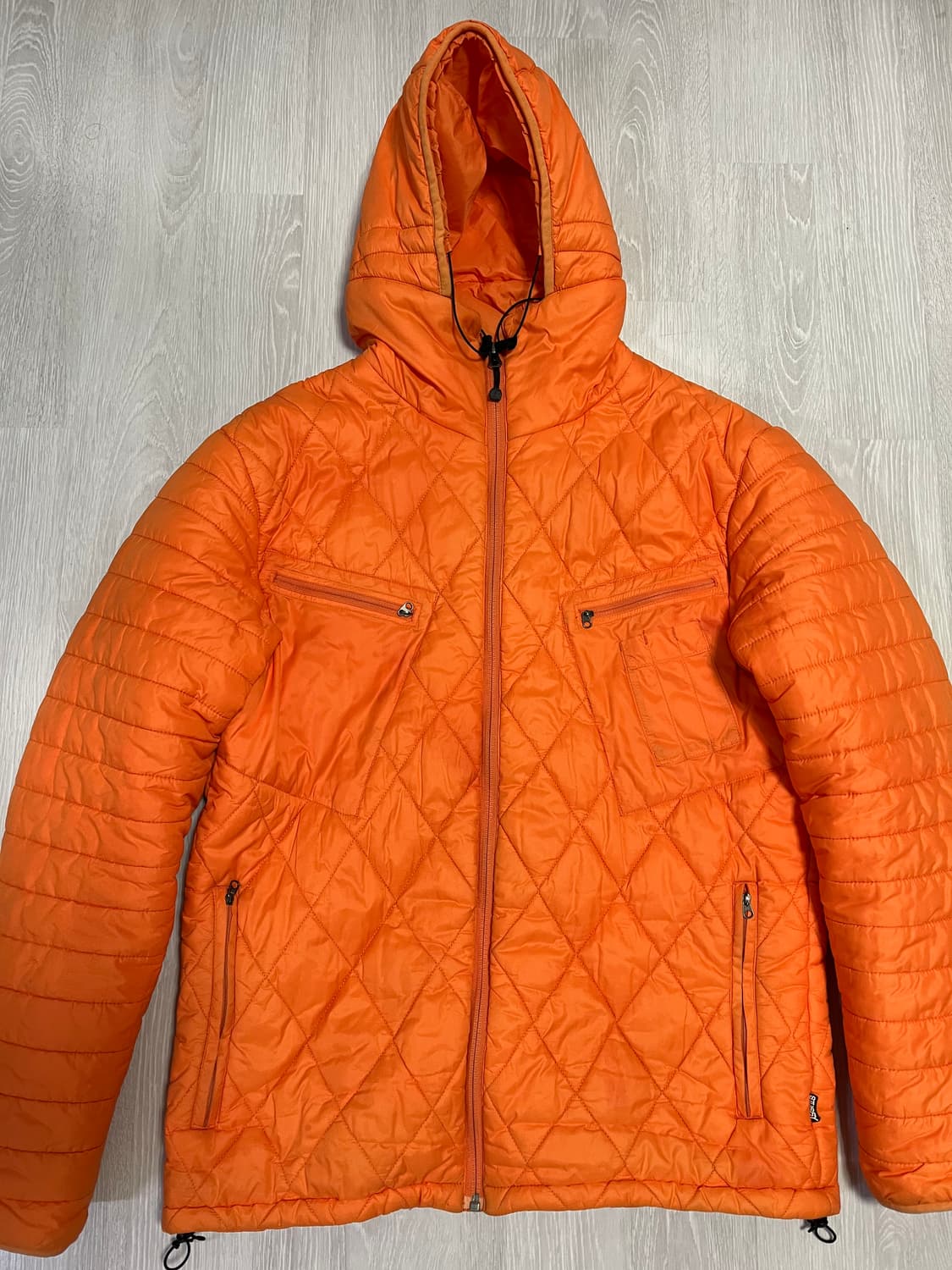 스투시 오렌지 경량점퍼 L 상품이미지1