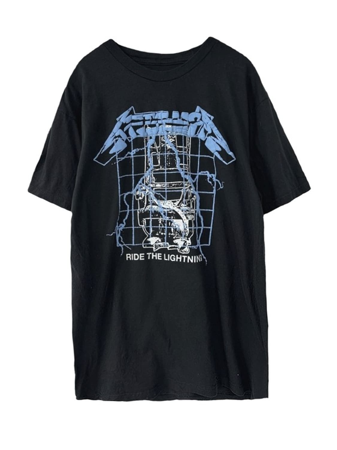 [L] METALLICA 엠보싱디테일 빈티지 밴드 반팔티 상품이미지1