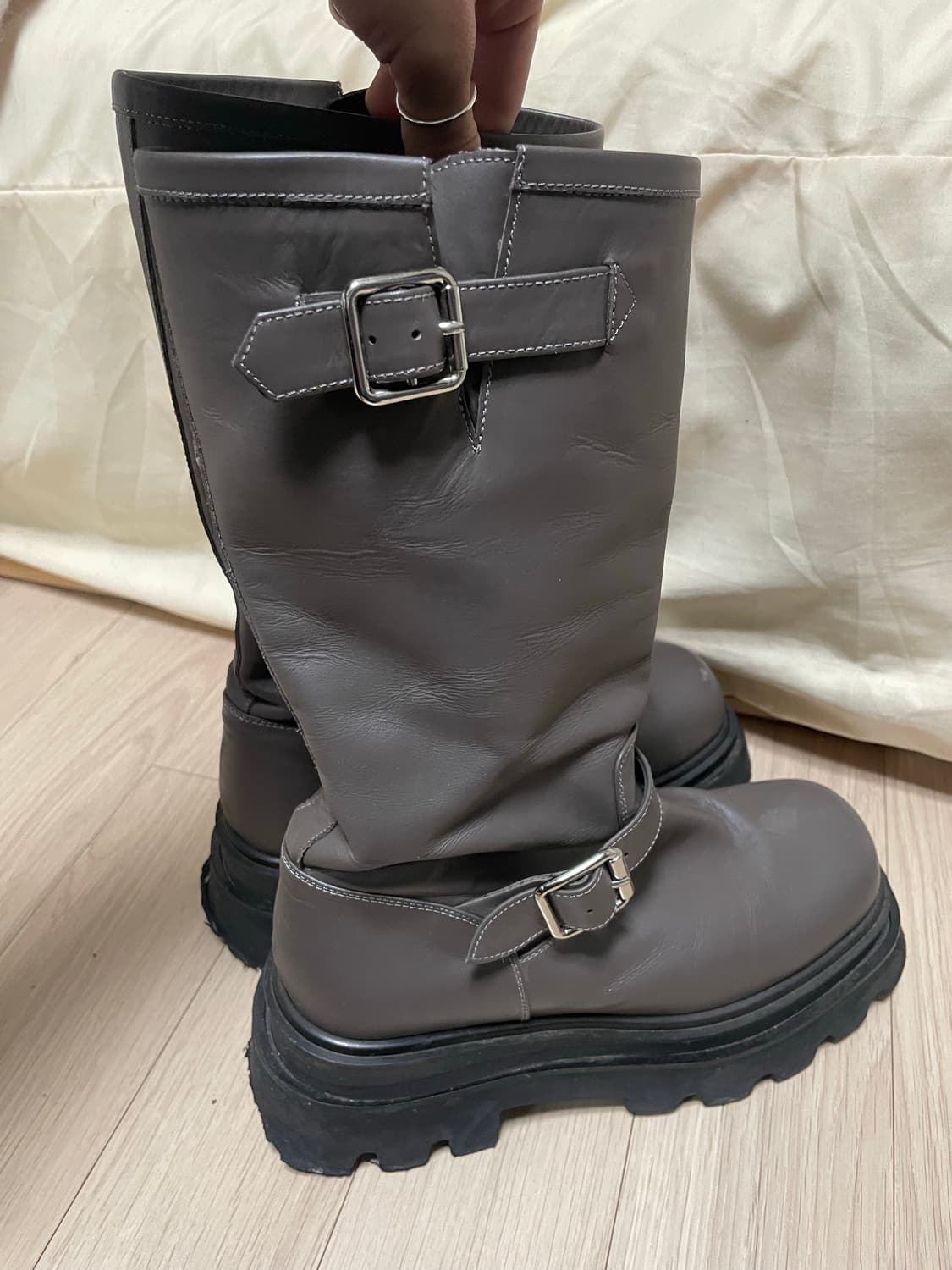 러프넥 544 밀라 엔지니어 부츠 브라운 235 상품이미지8