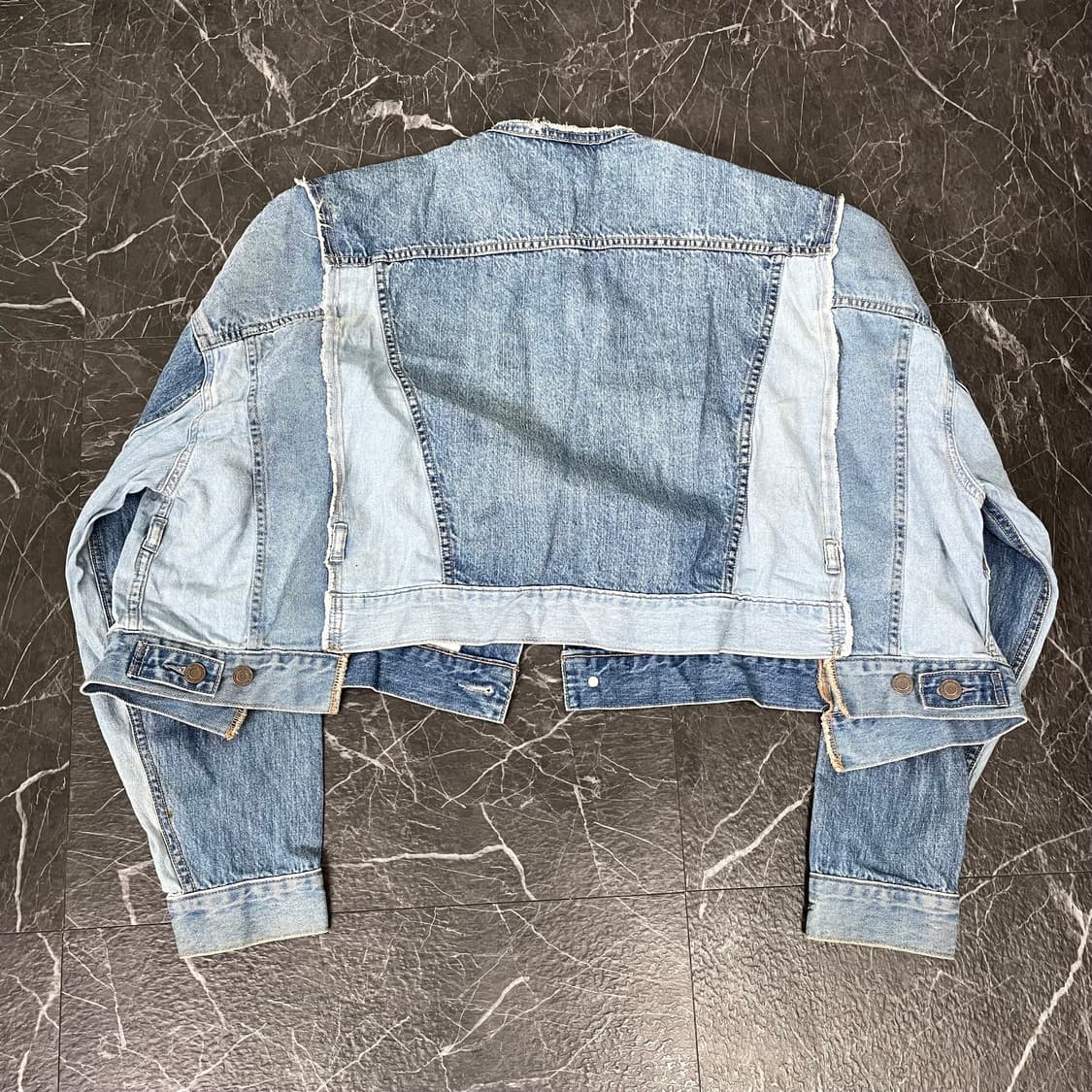 니코앤드 패치워크 크롭 데님 트러커 자켓 상품이미지7