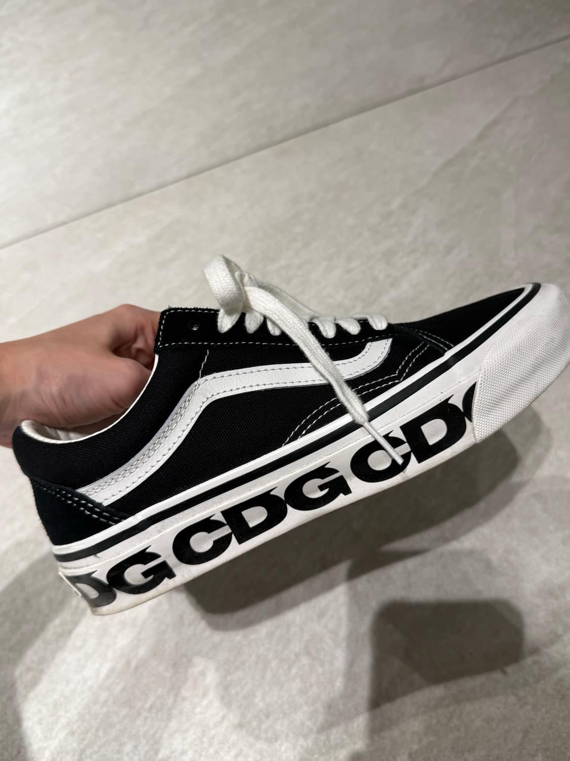꼼데가르송 반스 올드스쿨 245 사이즈 cdg x vans otw old 상품이미지1