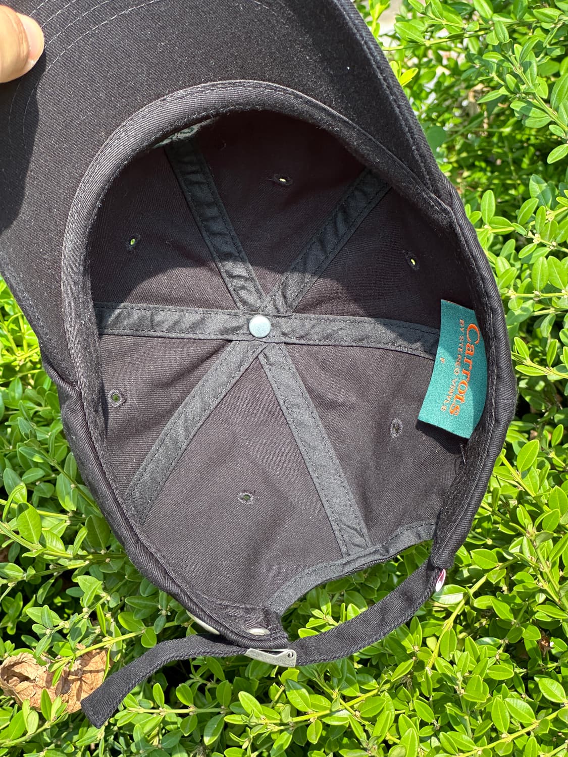 [F] 당근 로고 블랙 볼캡 모자 상품이미지5