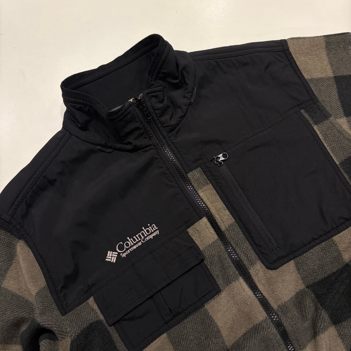 [XL] 컬럼비아 티타늄 체크 플리스 자켓 블랙 C266 상품이미지3