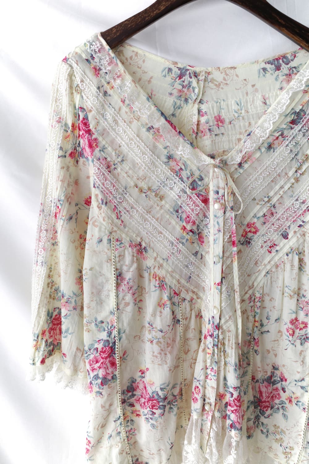 flower lace blouse 상품이미지3