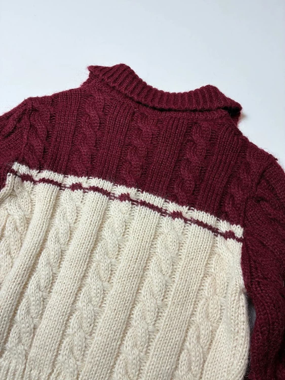 래비티스포츠 크롭 RB 케이블 니트 가디건 PN8542 상품이미지6