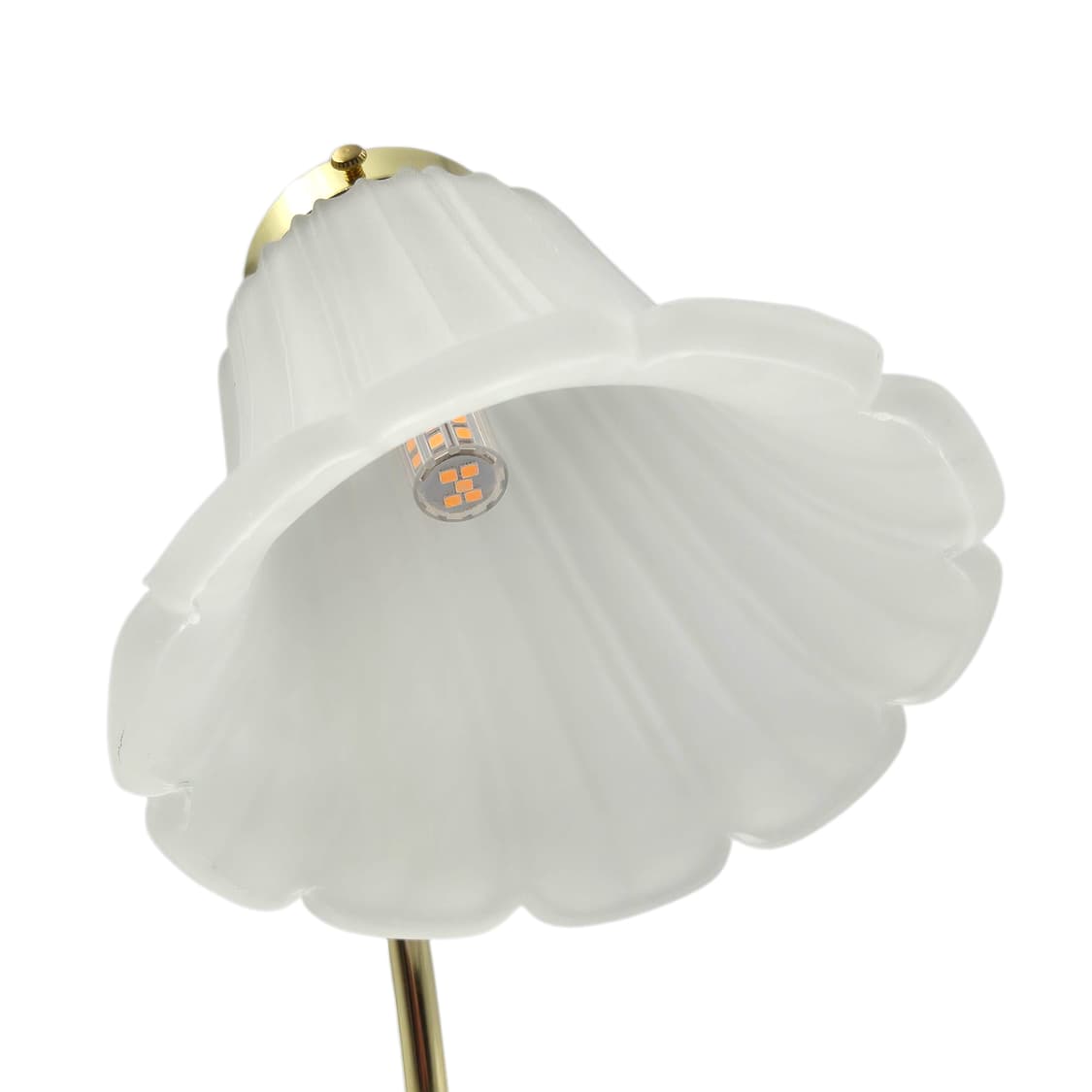 90s 트윈버드 불투명 프릴 꽃잎 스탠드 램프 상품이미지6